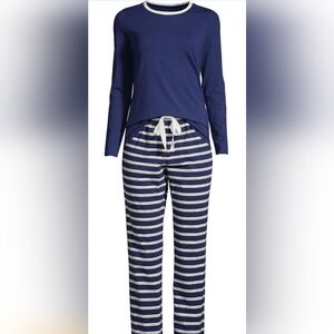 Long Sleeve Print Knit Pajama Set
